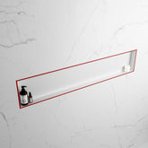 MONDIAZ EASY Nis 149,5x29,5cm in solid surface kleur Fire | Talc. 1 vak  geschikt voor in- of opbouw